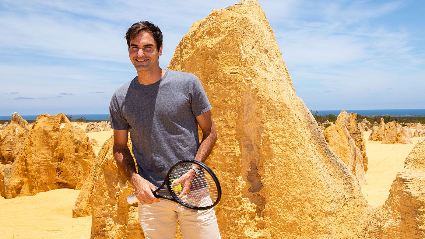 Roger Federer at the Pinnacles