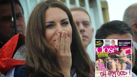 Rude shock: Duchess Kate photographed topless during French getaway