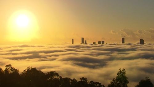 The weather conditions come as Australia is experiencing a chilly start to winter as a cold front kicks off the beginning of June. Picture: 9NEWS.