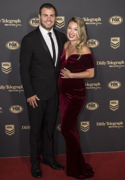 Wade Graham and Karianne Lafrance at the 2019 Dally M Medal