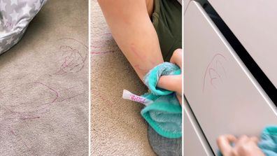 TikTok cleaning hacks stain removal carpet