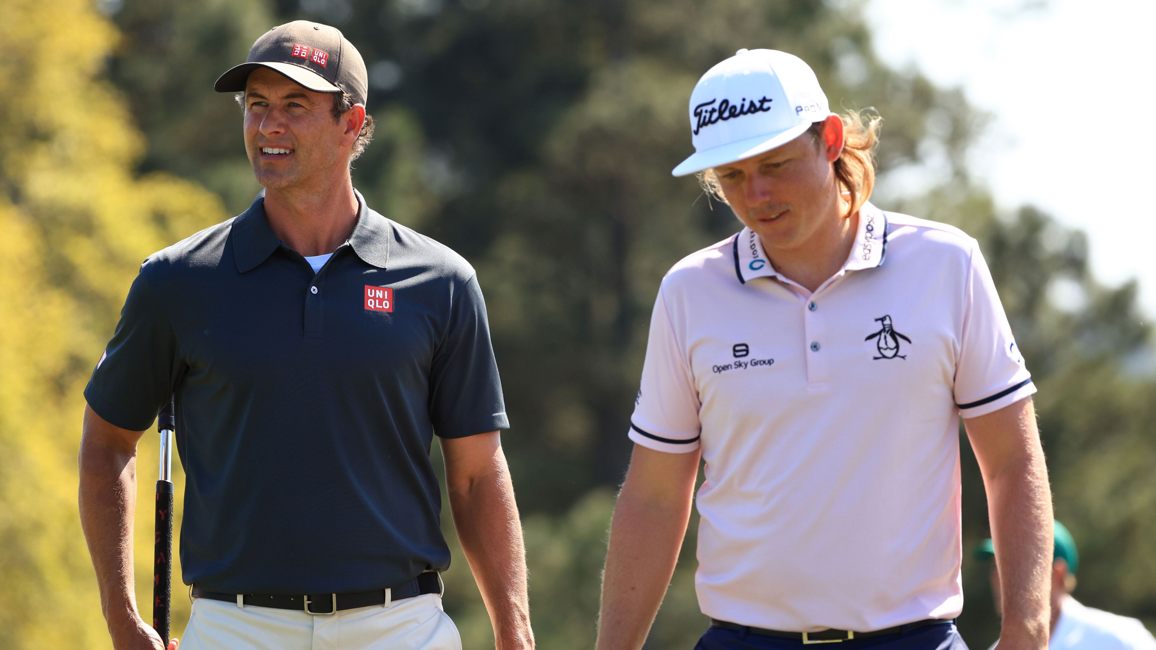 Australian golf stars Adam Scott and Cameron Smith prepare for The Masters.