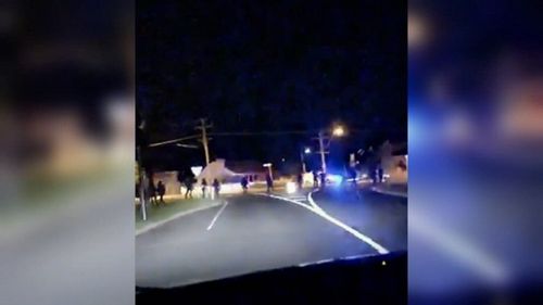 Revellers got into a large brawl on the Mornington Peninsula last night.