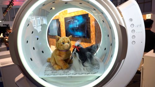 A pet drying machine at IFA Berlin.