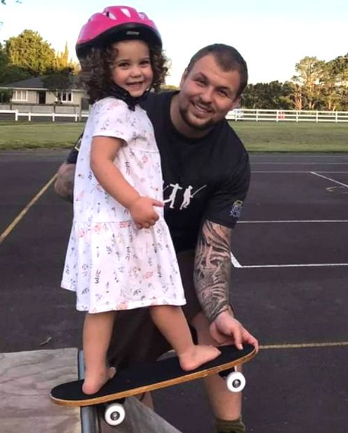 New Zealander Levi Fletcher, with his daughter Jadem, hopes to trade his way from a single red clay tomato to a house for his family.