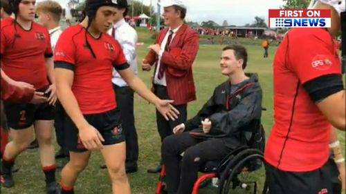 Today, Conor showed even more courage. Returning to the rugby field, this time as a spectator. 