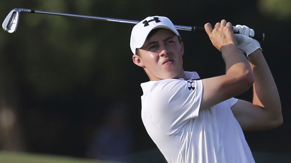 England's Matthew Fitzpatrick on his way to winning the World Tour Championship in Dubai. (AAP)
