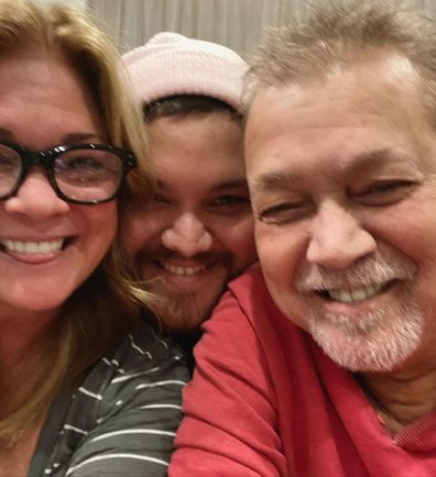 Eddie Van Halen, son Wolfgang Van Halen, Valerie Bertinelli, family photo