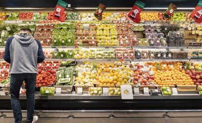 Supermarket at Christmas