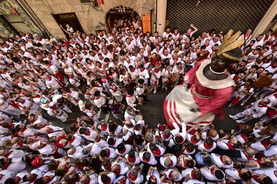 Thousands flock to Pamplona for the running of the bulls festival