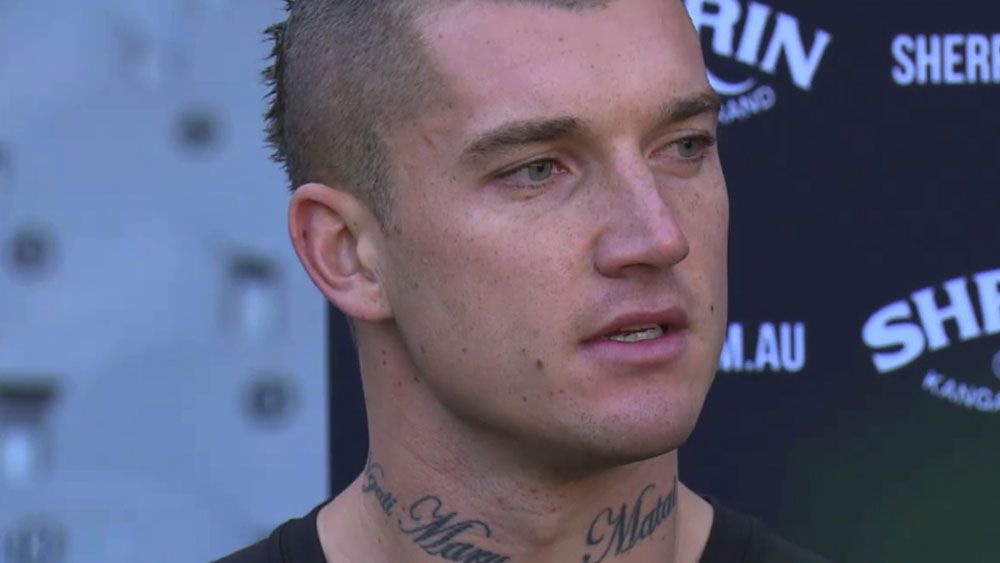 Richmond Tigers' Dustin Martin bounces out of press conference over contract talk 