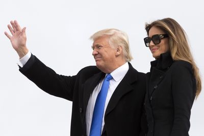 <p>In a sign of things to come, the First Lady attended the first official event, a wreath-laying ceremony at Arlington National Cemetery, in a stylish double-breasted military-inspired coat by Norisol Ferrari, an independent New York designer.</p>