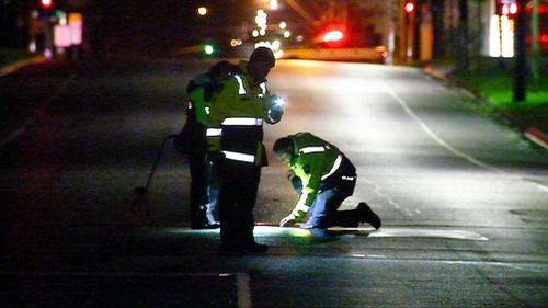 A driver has been arrested after he allegedly hit a child crossing a Melbourne road.