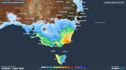 A﻿ cold front is sweeping the south-eastern corner of the country, with Melbourne expected to have its coldest May weekend in 23 years.