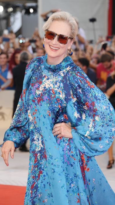 Meryl Streep walks the red carpet ahead of the The Laundromat screening during the 76th Venice Film Festival on September 1 in Venice, Italy