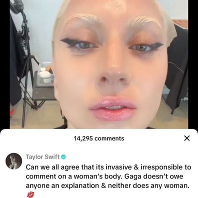 Taylor Swift comments on Lady Gaga video.