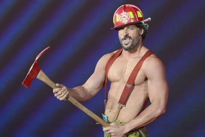 Our fave flashy fireman is back to reprise his role as Big Dick Richie. Bring it on, Joe.<br/><br/>Scroll through to witness his stripper moves...<br/><br/>Image: <i>Magic Mike</i> (2012) / Warner Bros
