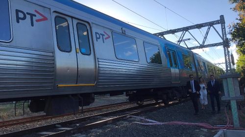 The trains came to a halt about 6.20pm yesterday. (Sean Davidson)