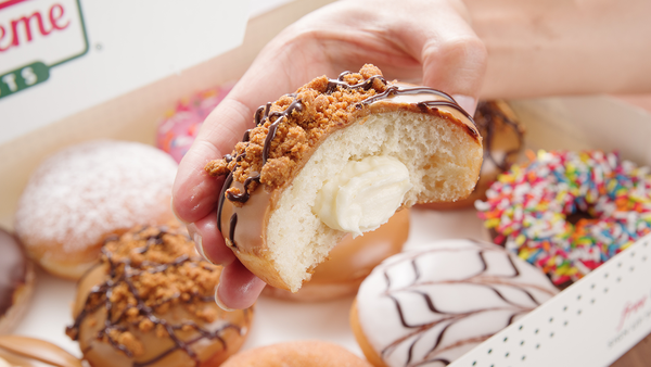 Krispy Kreme Lotus Biscoff doughnut