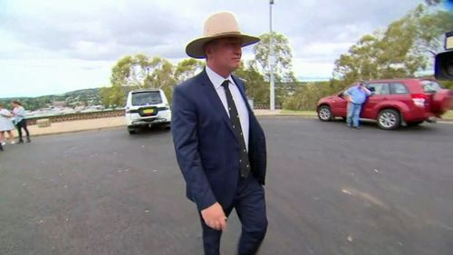 Barnaby Joyce on Friday announced he's stepping down as Deputy PM and leader of the Nationals. (AAP)