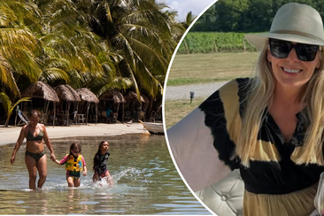 sami lukis kids at a health retreat