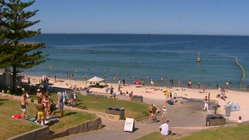 People headed to the the beach in a desperate attempt to escape the heat. 