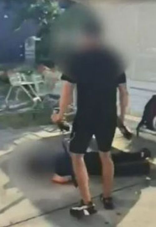 Video obtained by police allegedly show one of the men stomp on his head causing him to lose consciousness