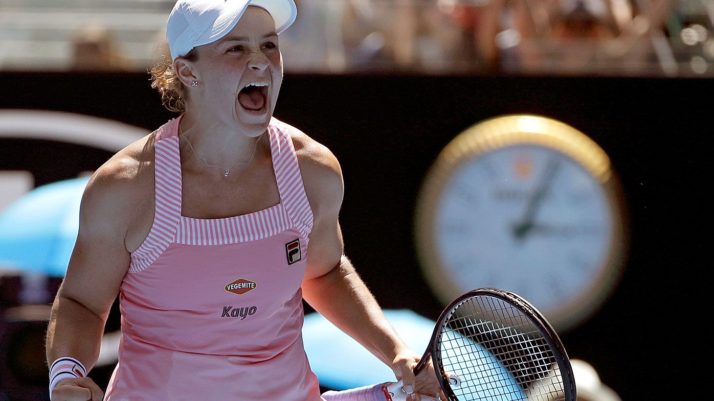 Ashleigh Barty fights off Maria Sharapova to advance to Australian Open quarter final