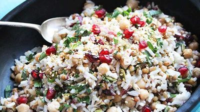 Liliana Battle's 'feel good' rice, chickpea and cranberry salad