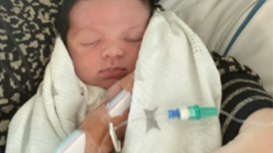 Antonia was taken to hospital seven days after being born.