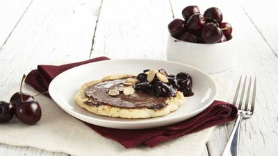 Recipe: <a href="http://kitchen.nine.com.au/2018/02/12/15/03/cherry-pancakes-with-nutella-recipe" target="_top">Cherry pancake with Nutella</a>