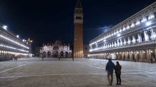 Empty streets in Venice. Prime Minister Giuseppe Conte announced a "national emergency" due to the coronavirus outbreak.