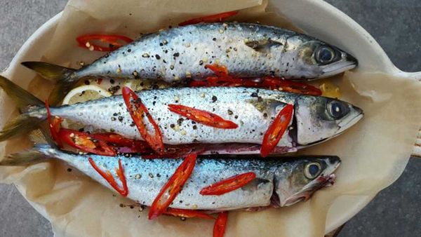 Baked mackeral