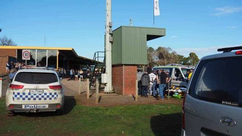 A reserves player, aged in his 20s has died at a match near Ballarat. Picture: Ballarat Courier 