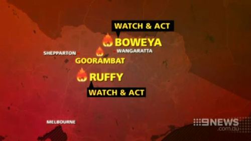 Fires were burning out of control across the state. (9NEWS)