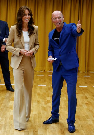 Catherine, Princess of Wales meets with frontline staff from Streets of Growth on September 19, 2023 in London 