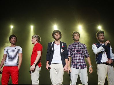 One Direction performs live on stage at Hisense Arena on April 16, 2012 in Melbourne, Australia.