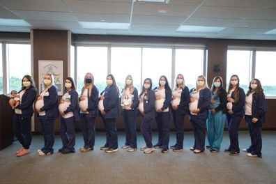 14 nurses pregnant at same time. 