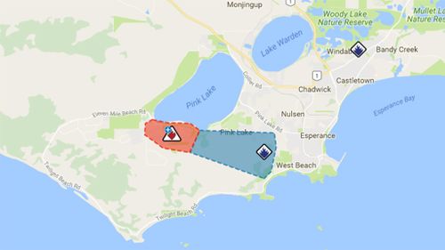 Threat level for bushfire near Esperance downgraded