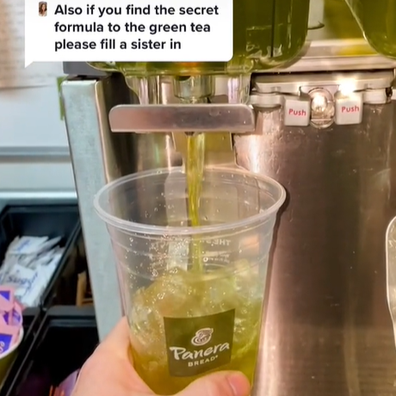 TikToker reveals secret formula behind food chain's famous green tea drink