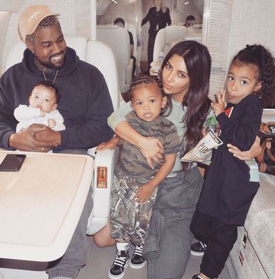 Kim Kardashian, Kanye West, North West, Saint West, Chicago West 