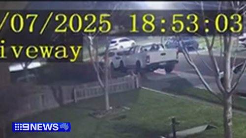 Screaming could be heard on CCTV footage as vehicles sped down the residential street.
