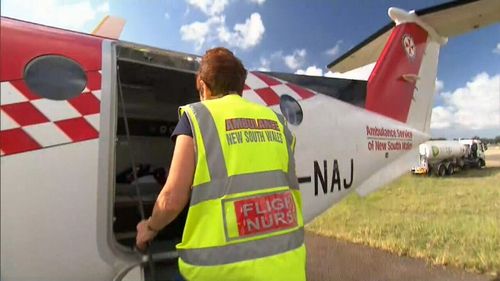 She now said she will have to pay for flight tickets so that she can keep seeing Australia from the skies. Picture: 9NEWS.