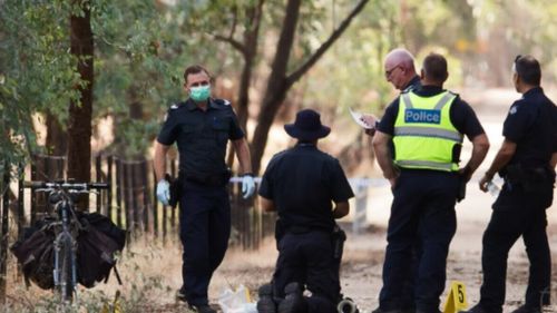 Victoria Police continue to search for Mr Tennant's alleged shooter. (9NEWS)