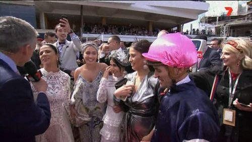 Brown's wife, Kylie, and three daughters, Maddy, Holly and Charlie. (7 News)