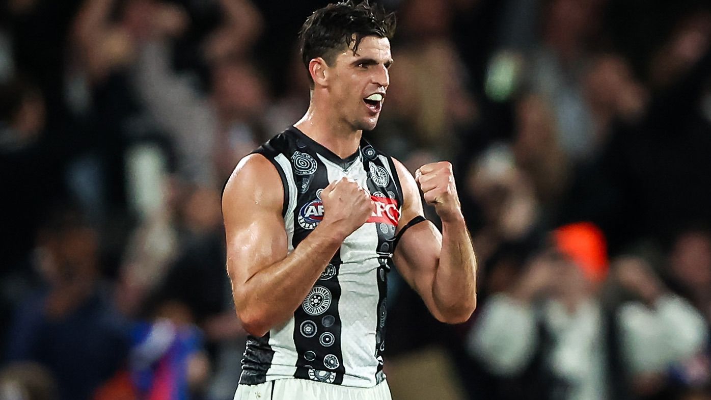 Scott Pendlebury breaks all-time disposals record in Collingwood's win over the Bulldogs
