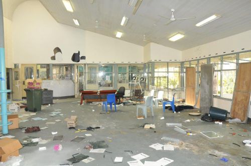 Prison facilities trashed after the escape. Picture: WA Police