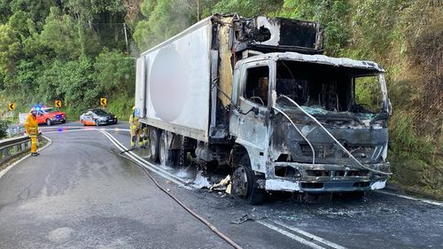 Emergency services extinguished a truck fire on Bulli Pass this afternoon.