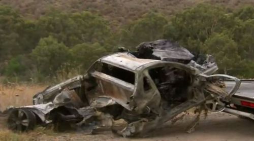 The ute careened off the EJ Whitten bridge. (9NEWS)