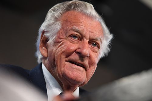 Bob Hawke was hospitalised on Monday for what his wife has described as a case of "the wobbles". (9NEWS)